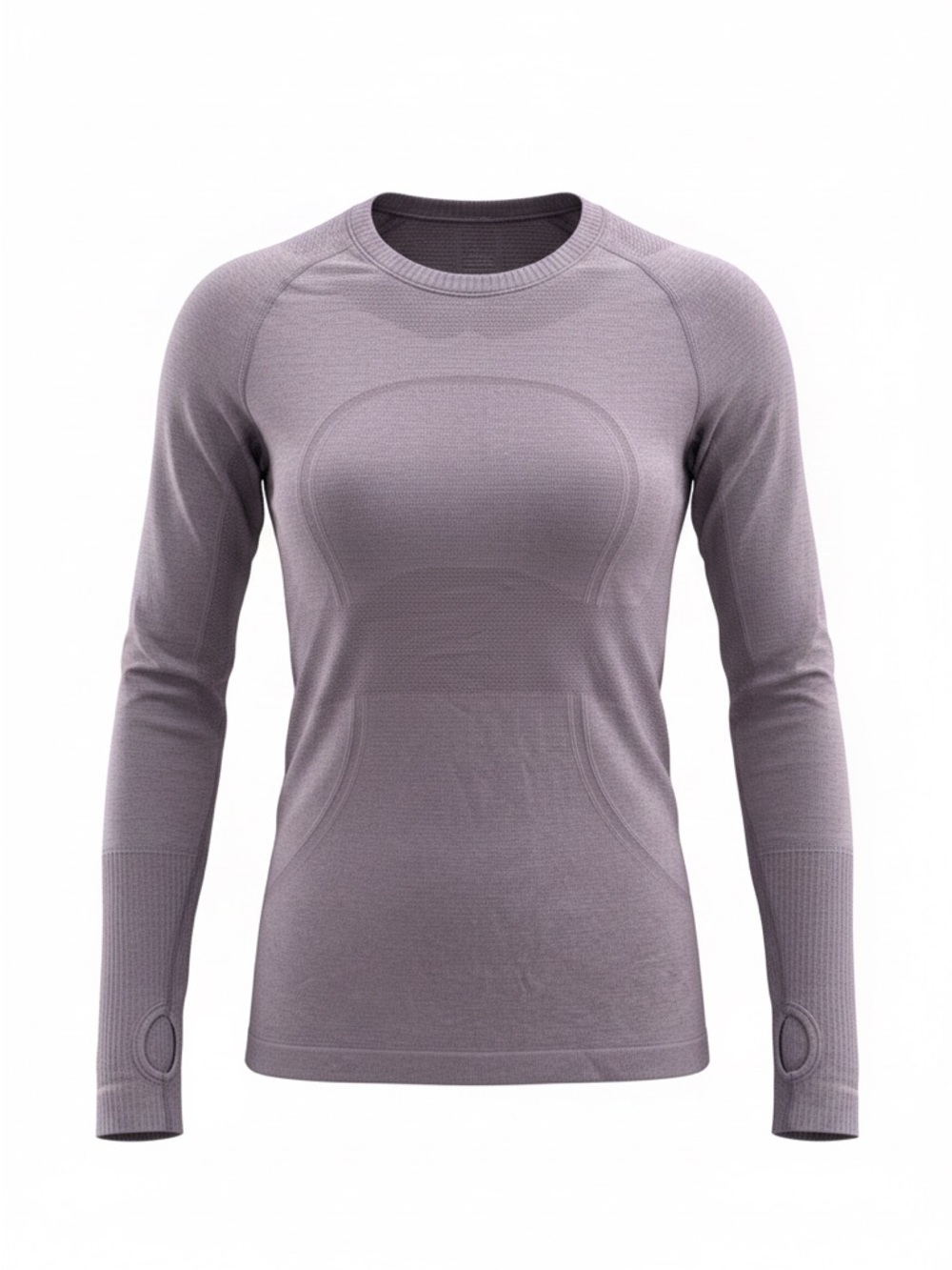Lululemon Athletica Long Sleeve Seamless Crew Top in Lavender